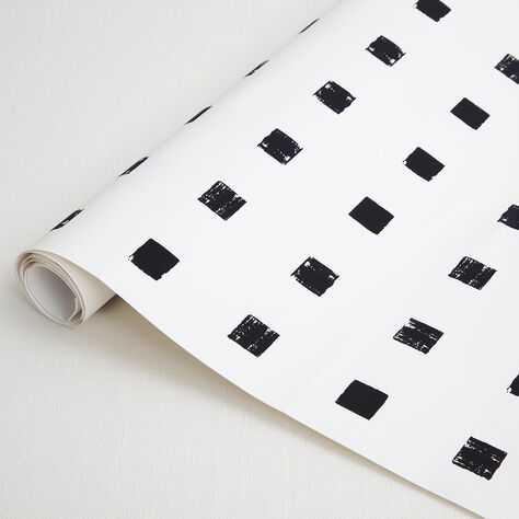 CHALET WALLPAPER - IVORY BLACK