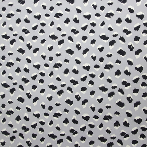 FELINE WALLPAPER - GREY BLACK