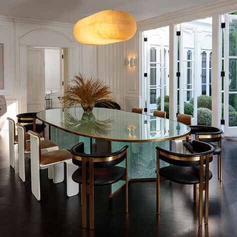Superluxe Racetrack Fractured Table