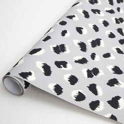 FELINE WALLPAPER - GREY BLACK