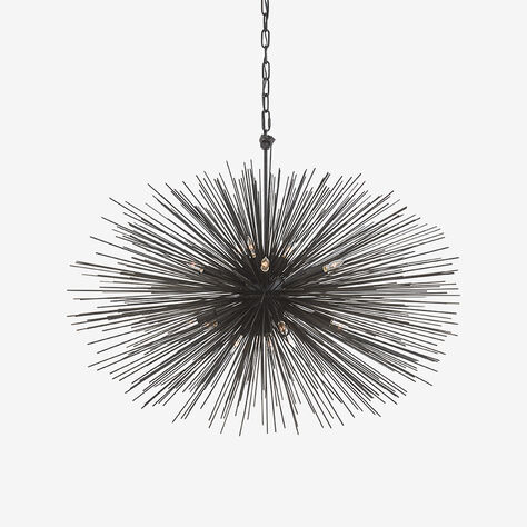 STRADA OVAL PENDANT - AGED IRON