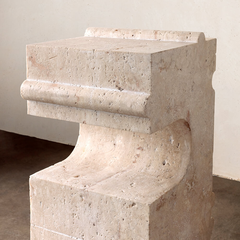 HUME STONE SIDE TABLE image number 4