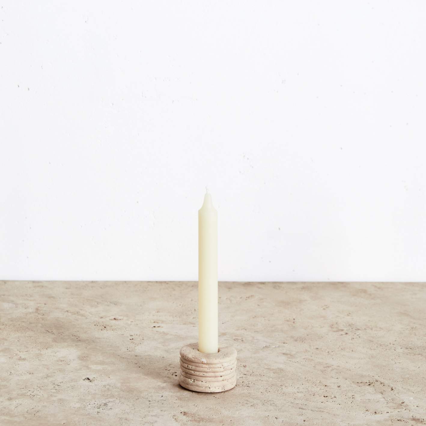 Ribbed Small Candle Holder image number 0