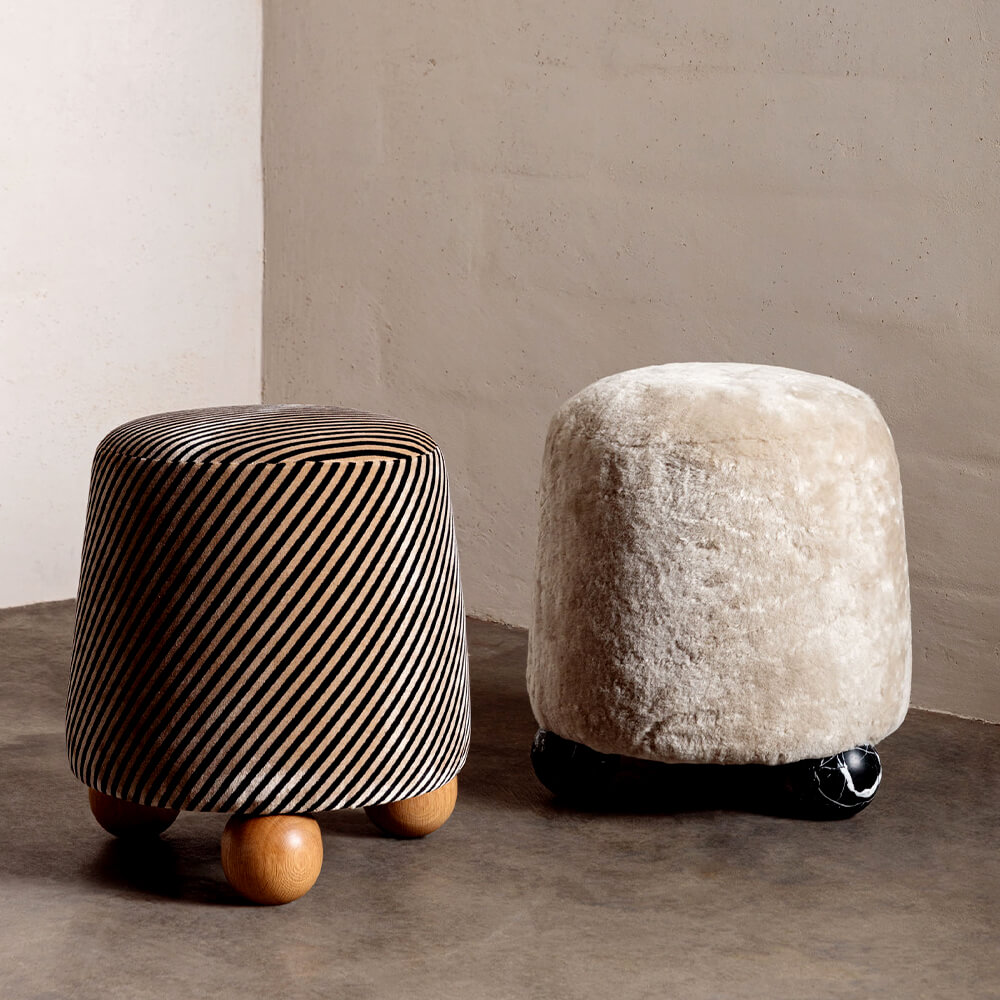Tall 2025 pouf stool