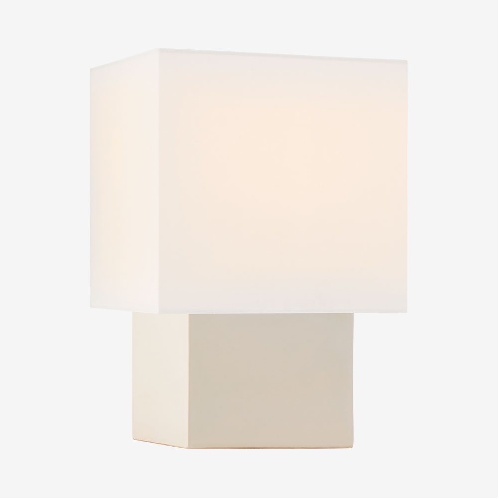 Small square shop table lamp