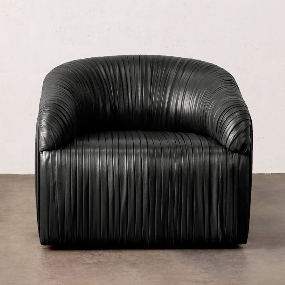 SOUFFLE SWIVEL CLUB CHAIR - RUCHED image number 1