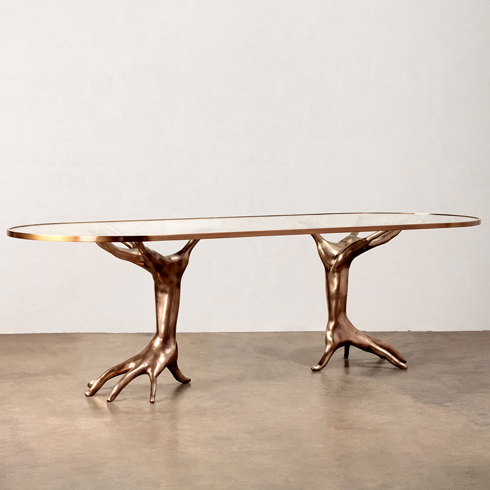 SUPERLUXE DICHOTOMY RACETRACK TABLE image number 0