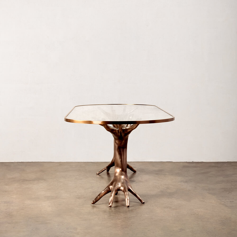SUPERLUXE DICHOTOMY RACETRACK TABLE image number 2