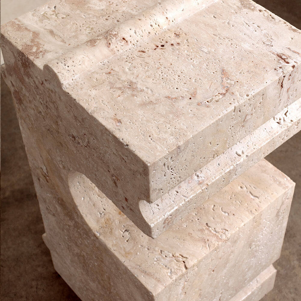 HUME STONE SIDE TABLE image number 5