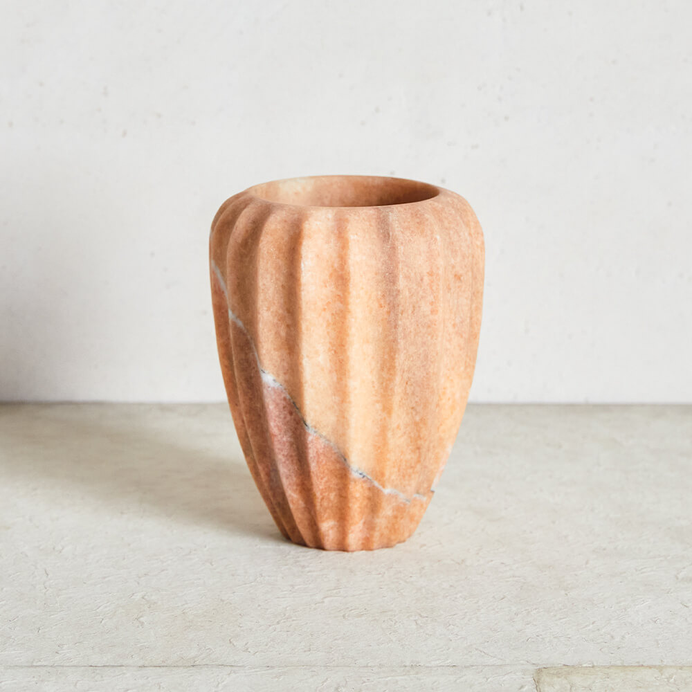 SMALL FLUTED VASE image number 0