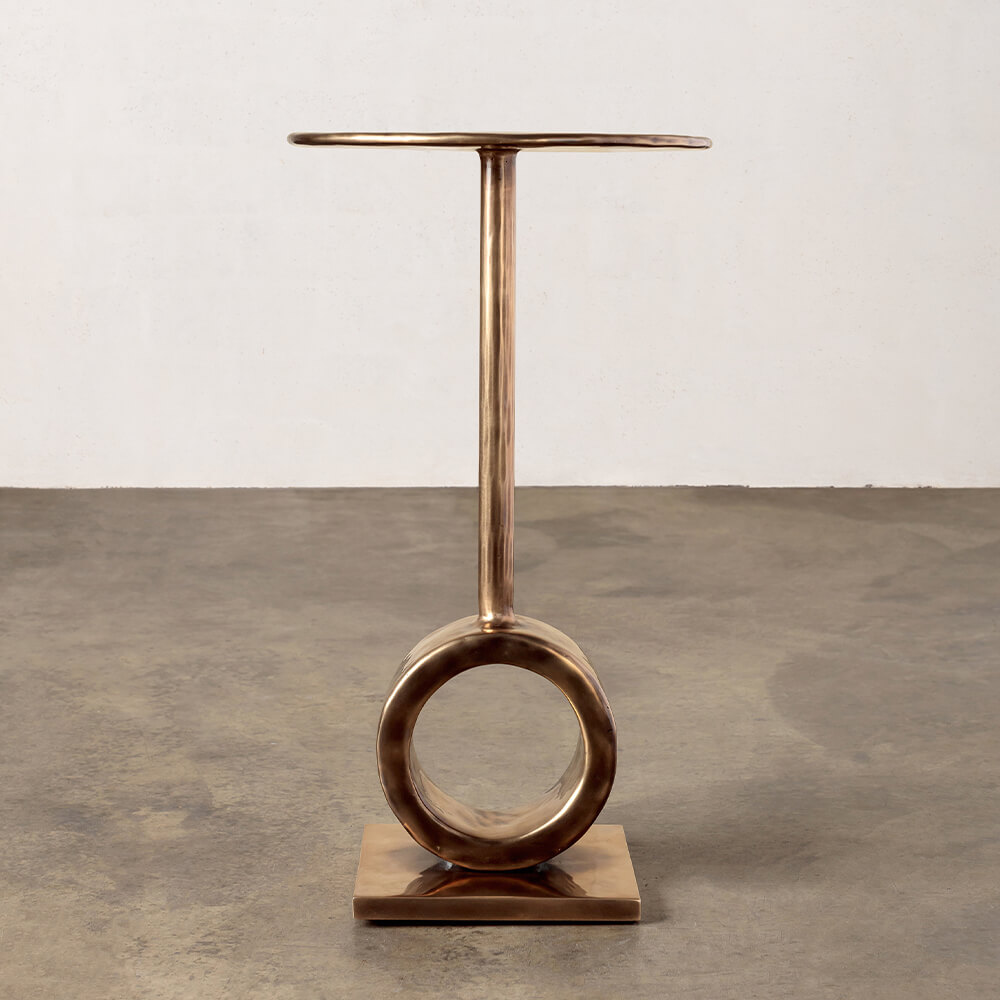 ARMATO BRONZE SIDE TABLE image number 1