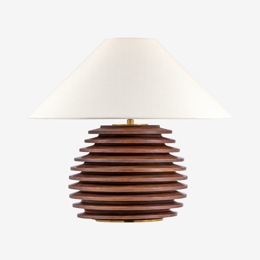 Crenelle 20" Stacked Table Lamp
