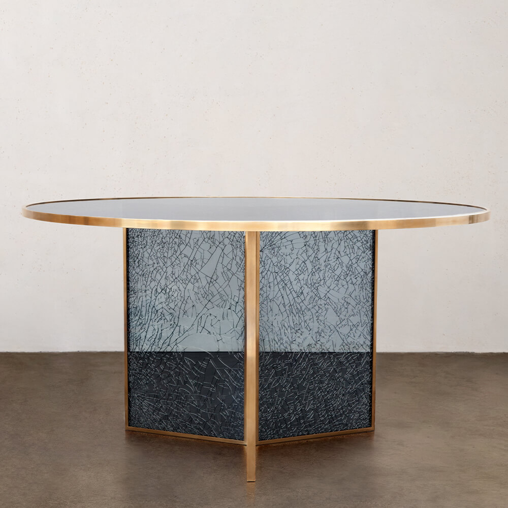 Superluxe Round Fractured Table image number 3