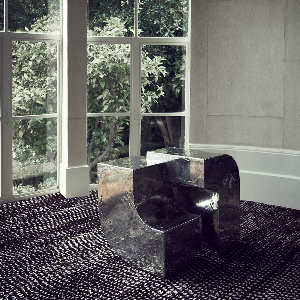 Pewter Side Table