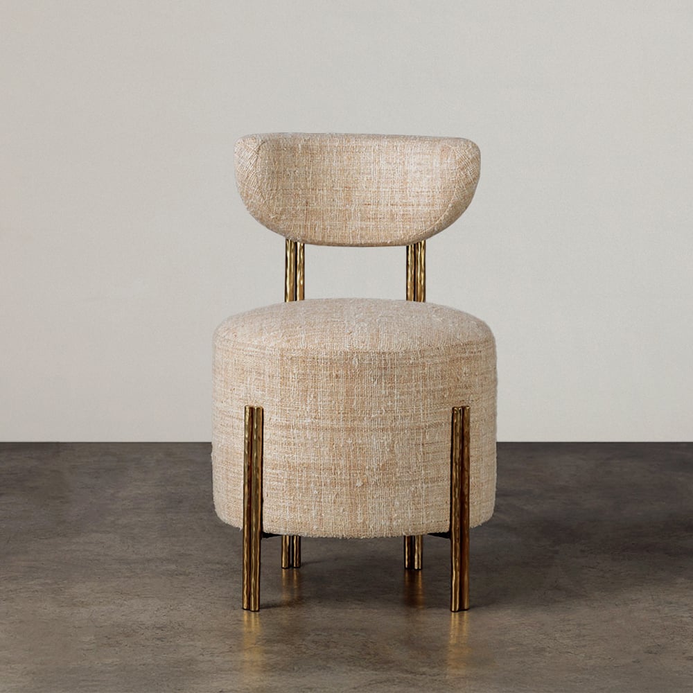 MELANGE VANITY STOOL image number 2