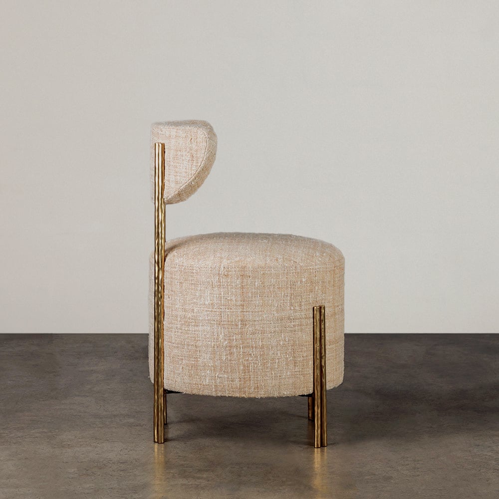 MELANGE VANITY STOOL image number 4