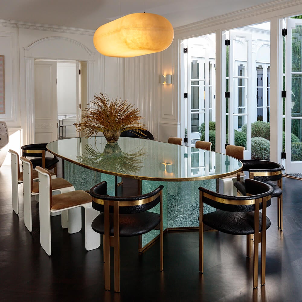 Superluxe Racetrack Fractured Table