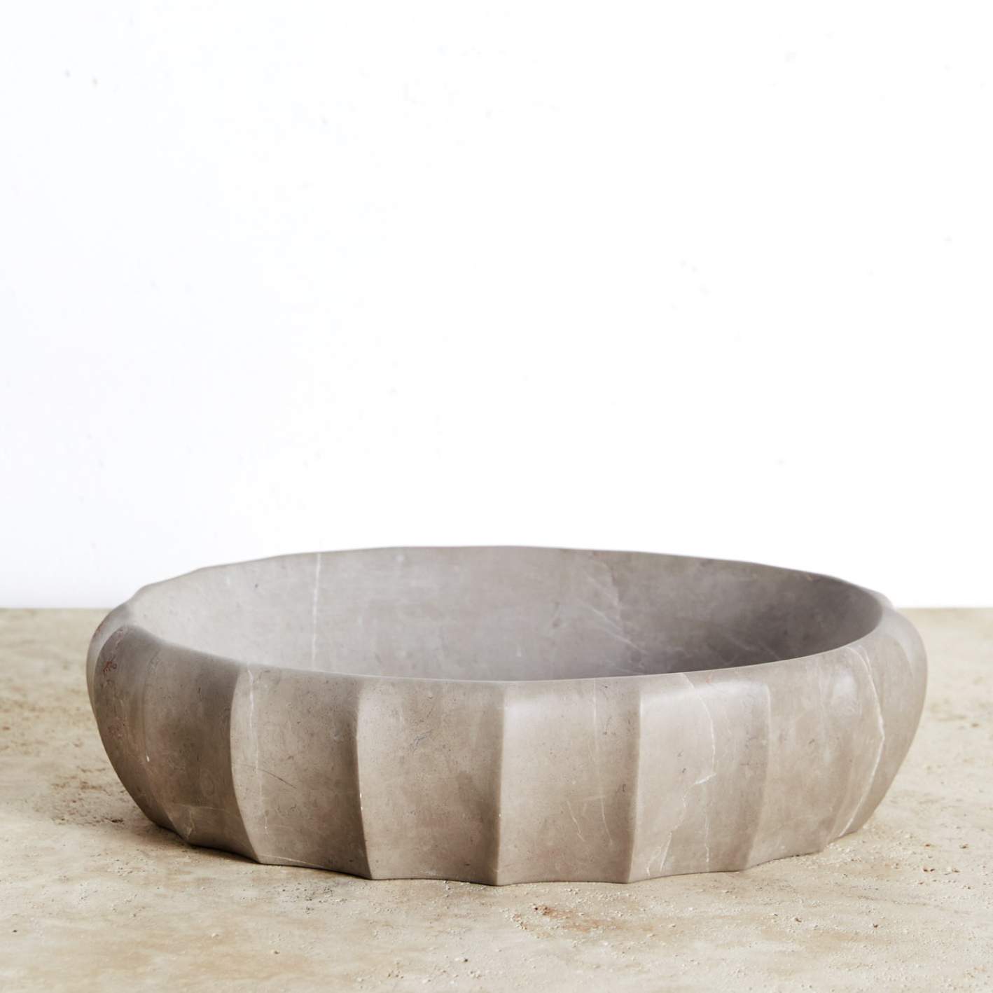Fluted Oval Bowl