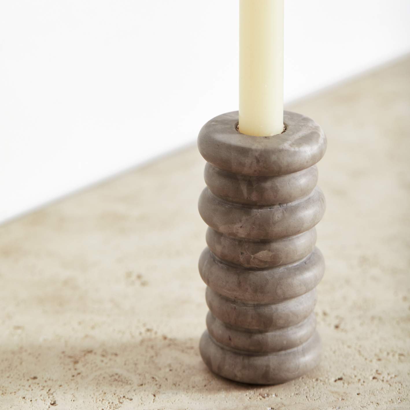 Rippled Medium Candle Holder