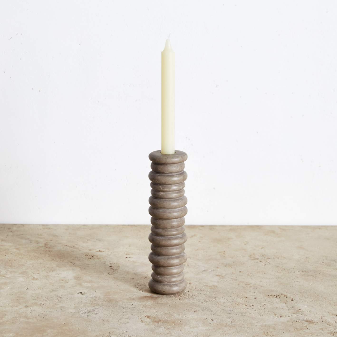 Rippled Large Candle Holder