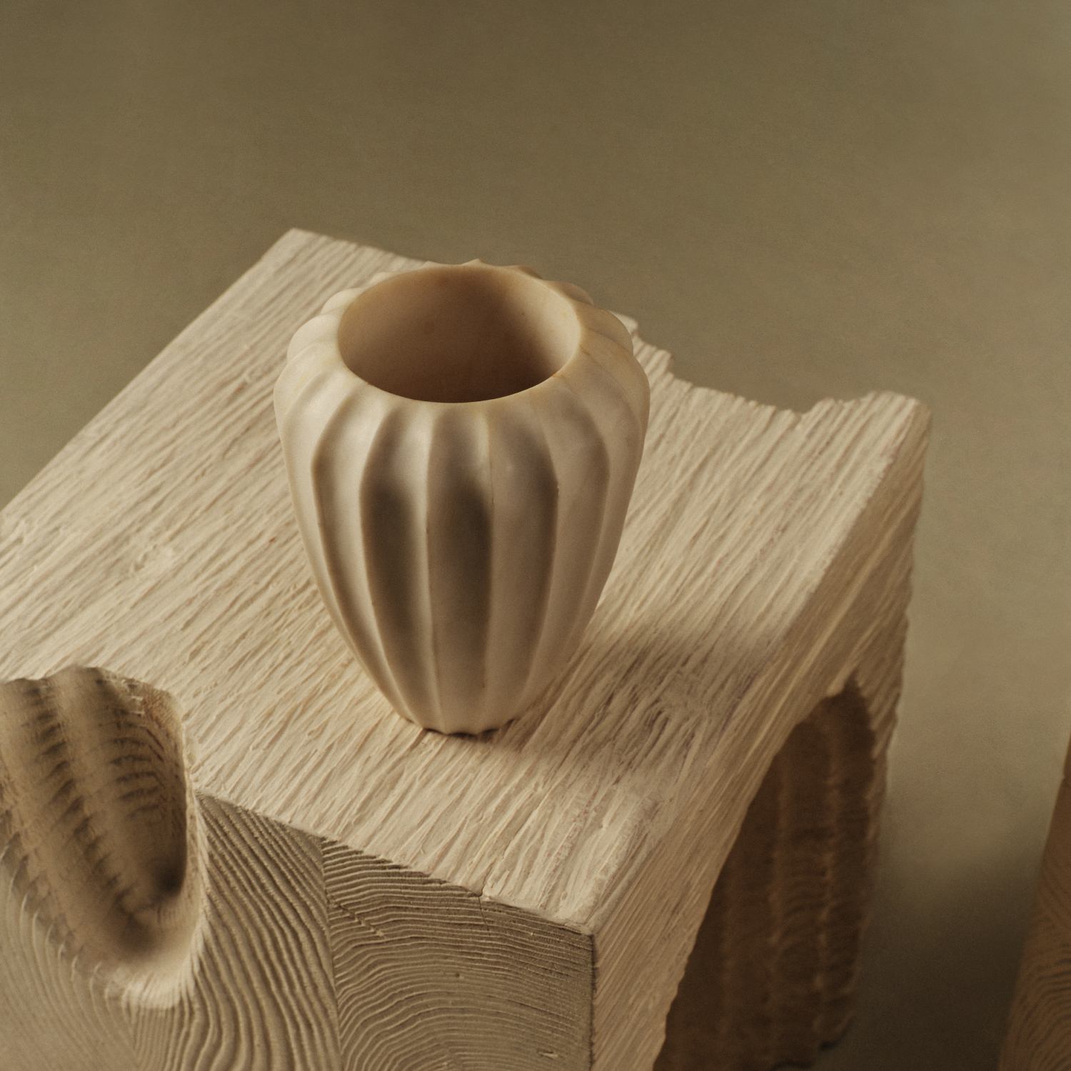 FLUTED SMALL VASE