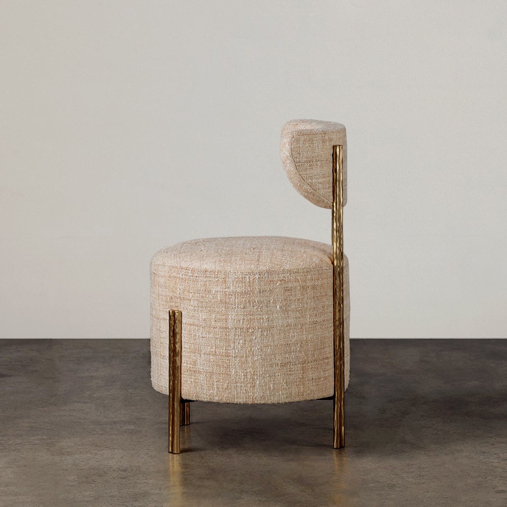 MELANGE VANITY STOOL image number 3