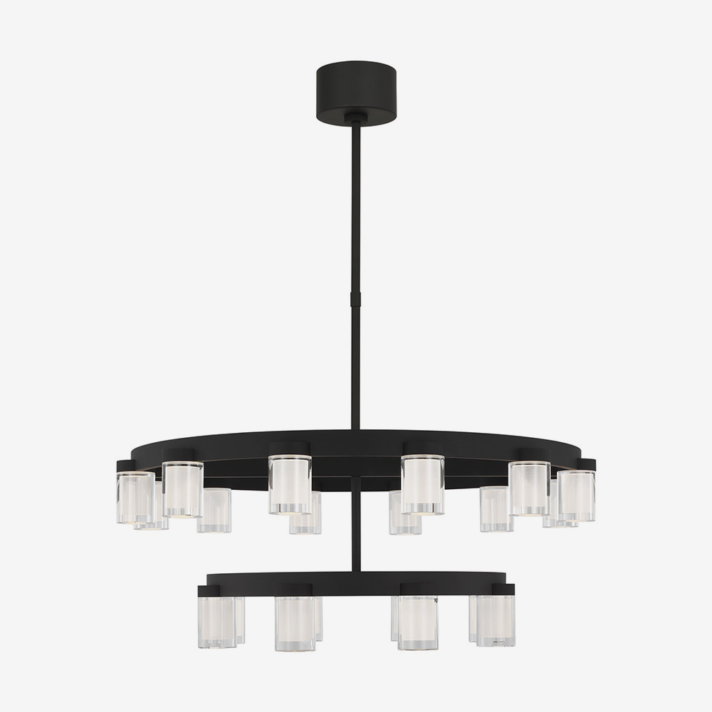 The Esfera Two Tier Medium 20-Light Chandelier image number 0