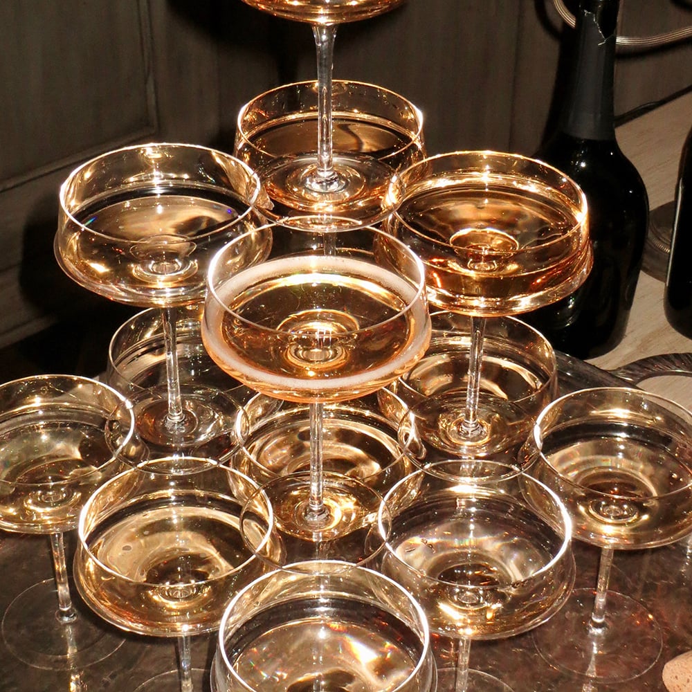 Dune Champagne Coupe, Set of 4