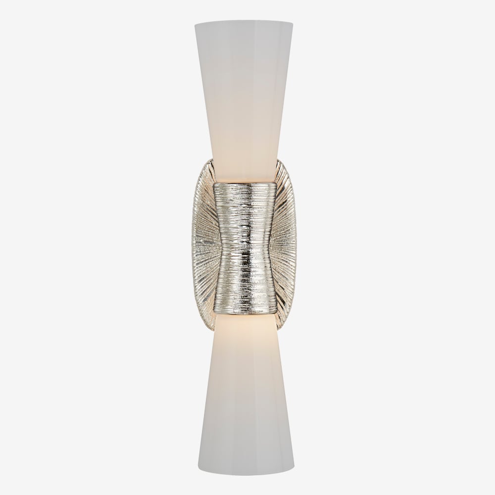 UTOPIA SMALL DOUBLE BATH SCONCE - POLISHED NICKEL image number 0