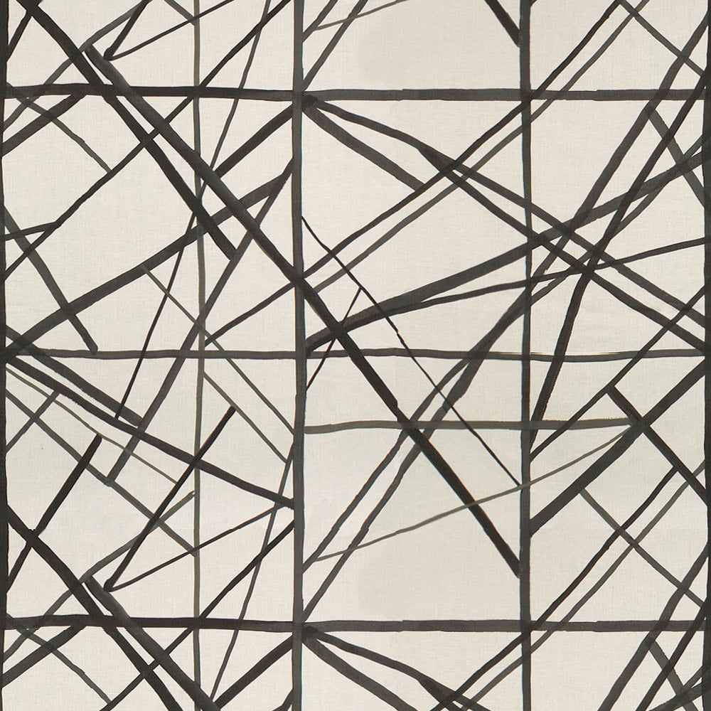 CHANNELS FABRIC - EBONY IVORY