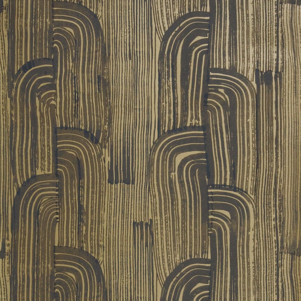 CRESCENT WALLPAPER - EBONY GOLD