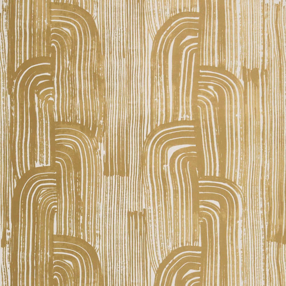 CRESCENT WALLPAPER - GOLD IVORY image number 0