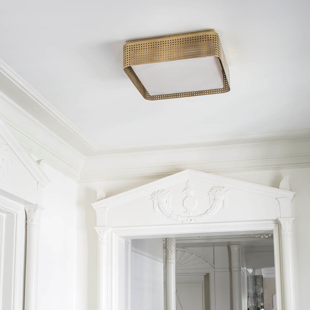 PRECISION LARGE FLUSH MOUNT - POLISHED NICKEL