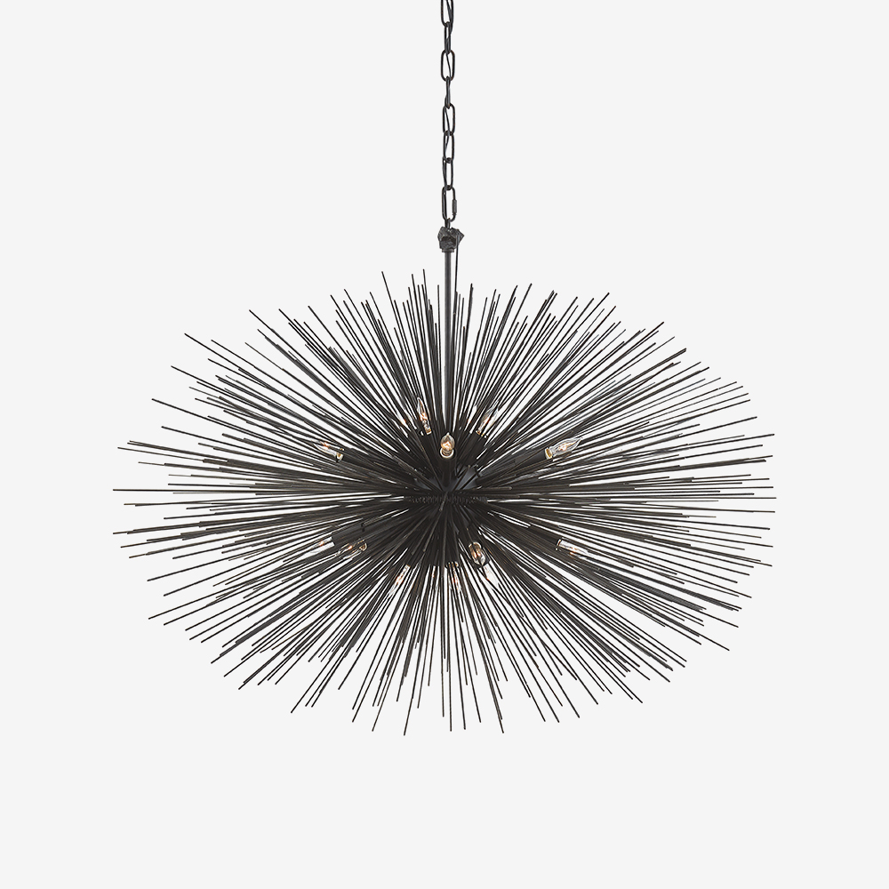STRADA OVAL PENDANT - AGED IRON