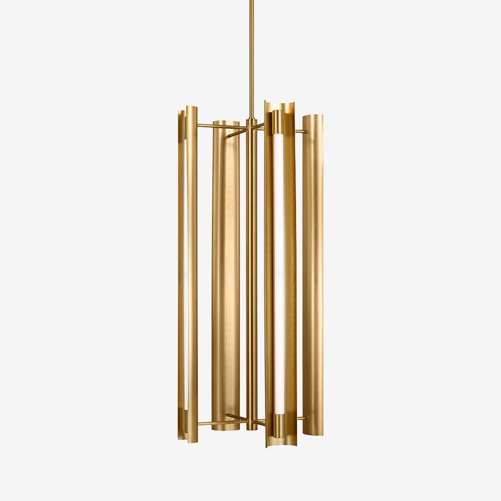 Carson Four Light Tall Pendant