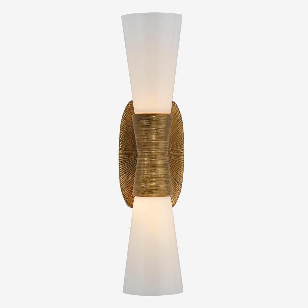UTOPIA SMALL DOUBLE BATH SCONCE - GILD image number 0