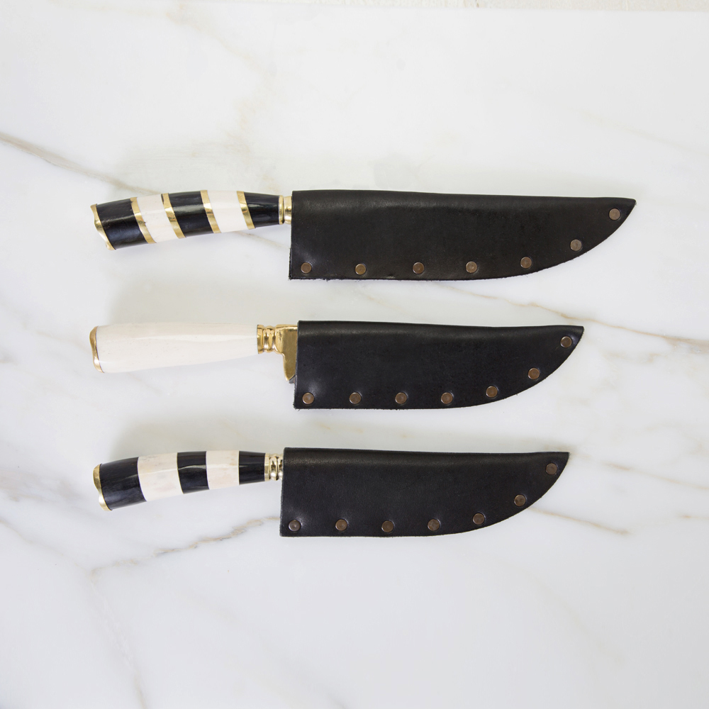POGLIA HANDCRAFTED KNIFE - HORN