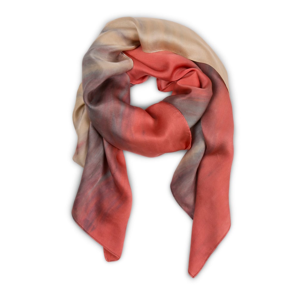 FAXON SCARF 44 X 44-CORAL