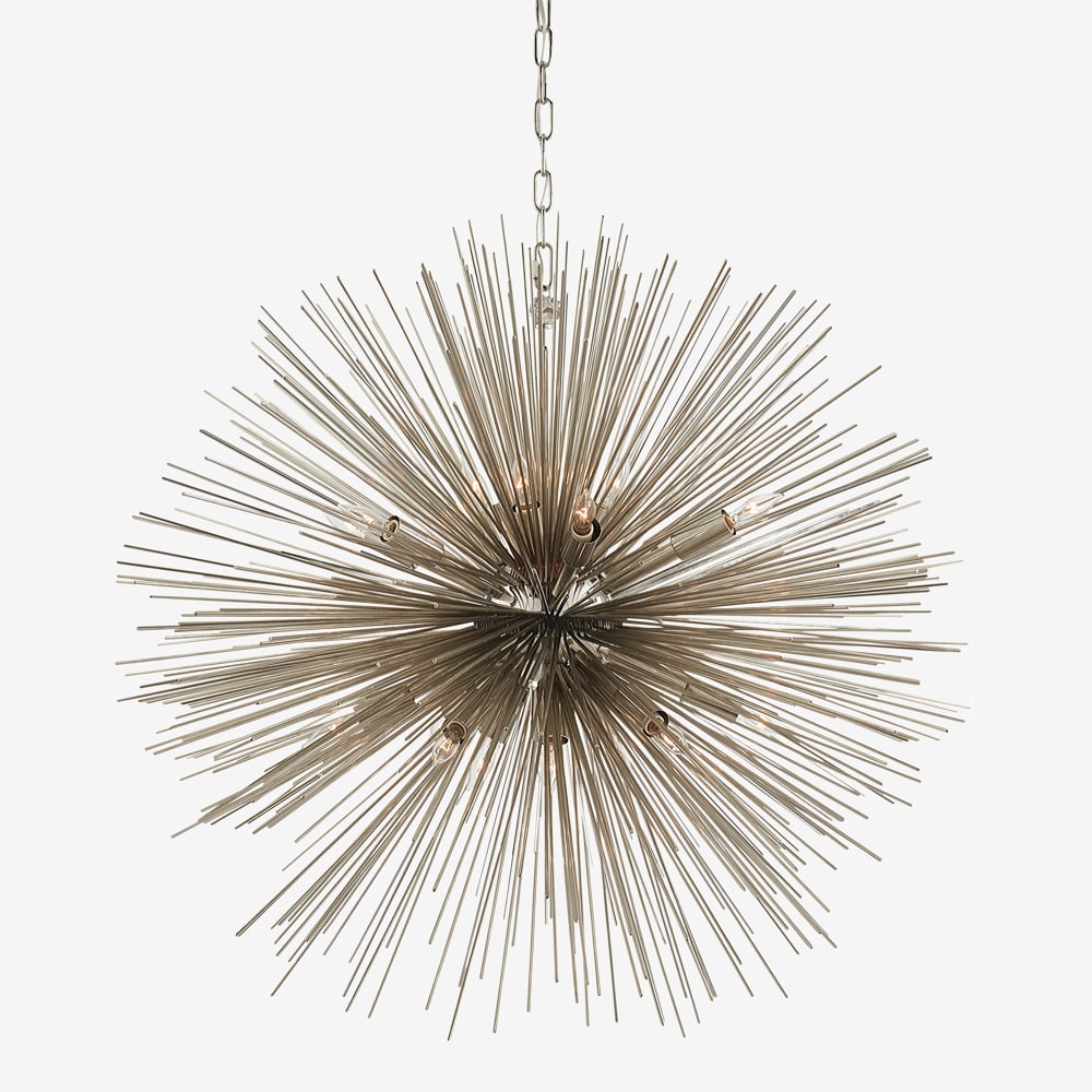 STRADA ROUND LARGE PENDANT - POLISHED NICKEL