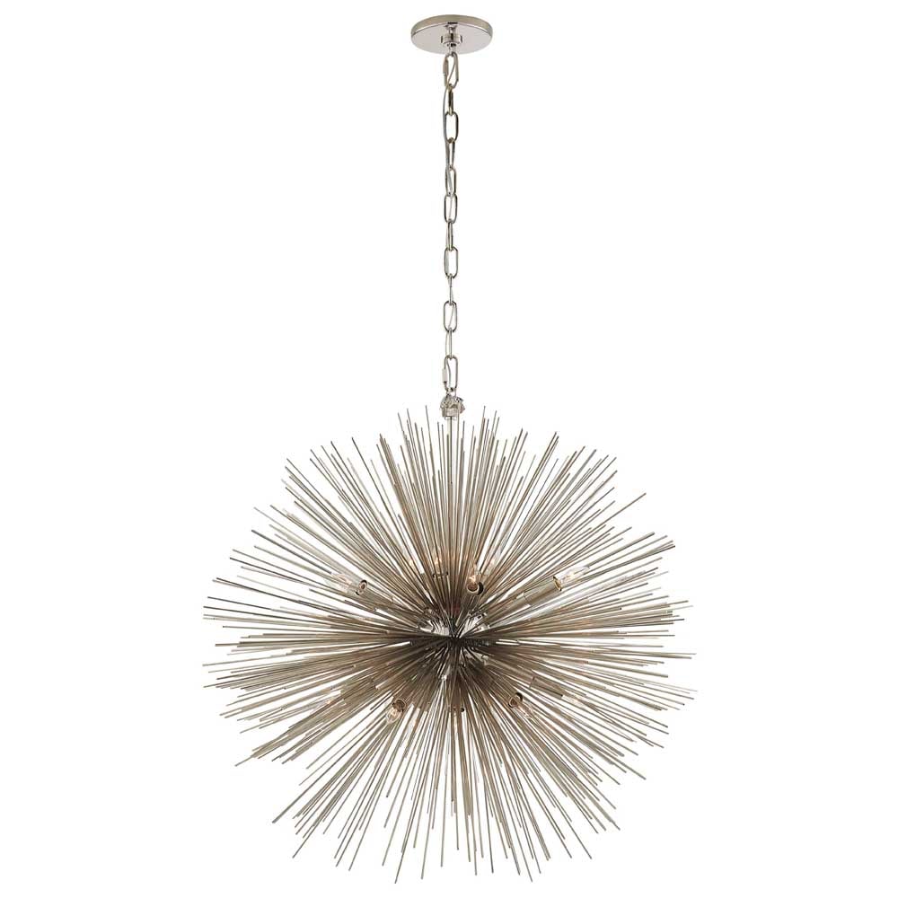 STRADA ROUND LARGE PENDANT - POLISHED NICKEL