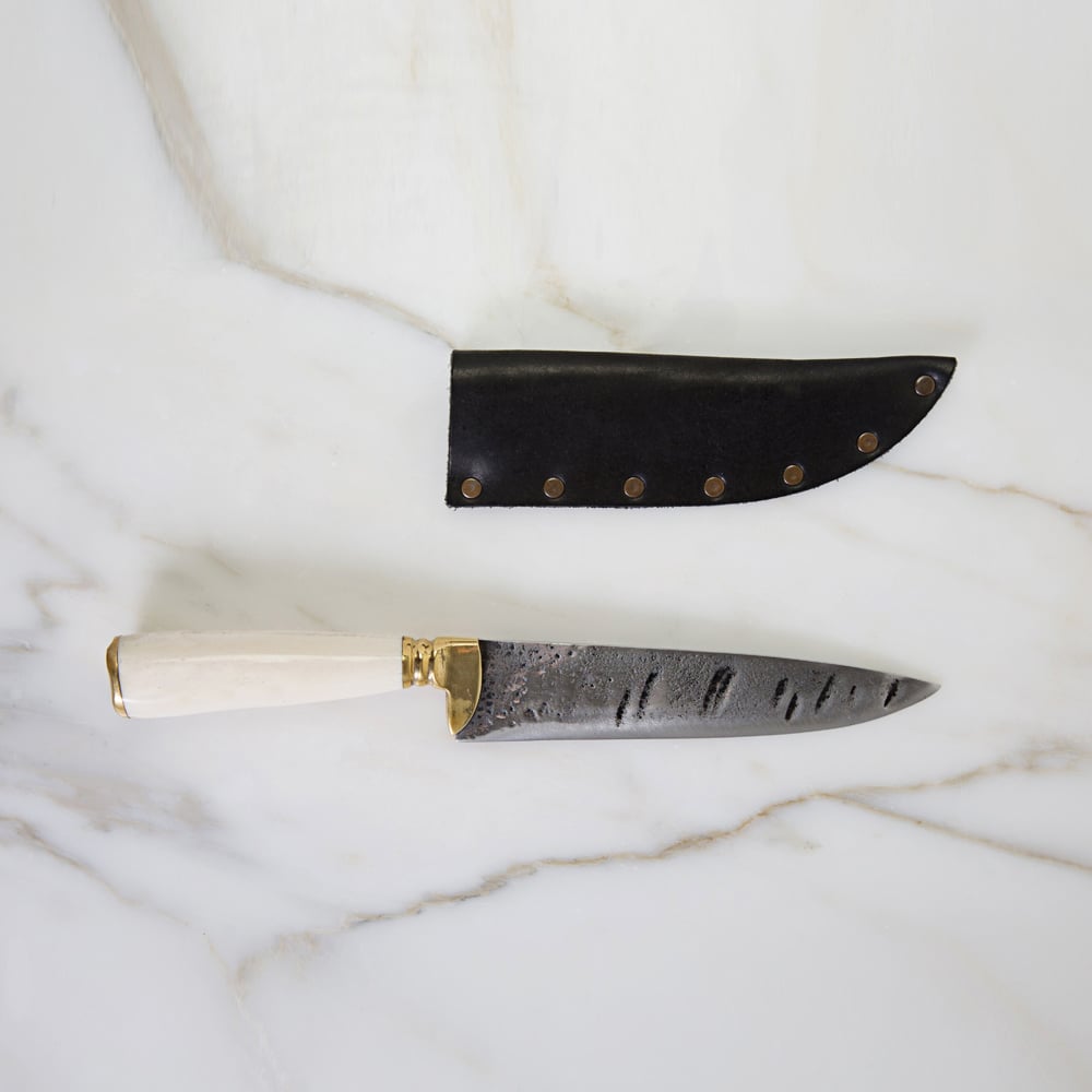 POGLIA HANDCRAFTED KNIFE - HORN