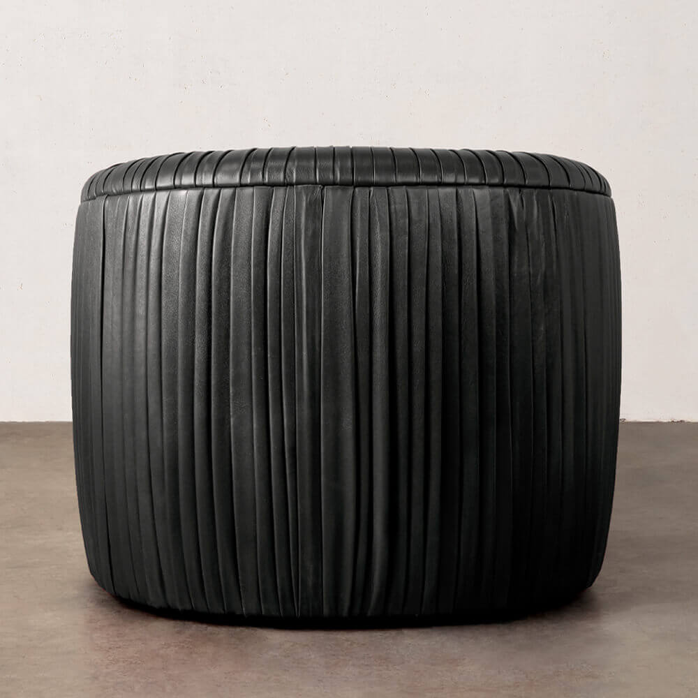 SOUFFLE SWIVEL CLUB CHAIR - RUCHED