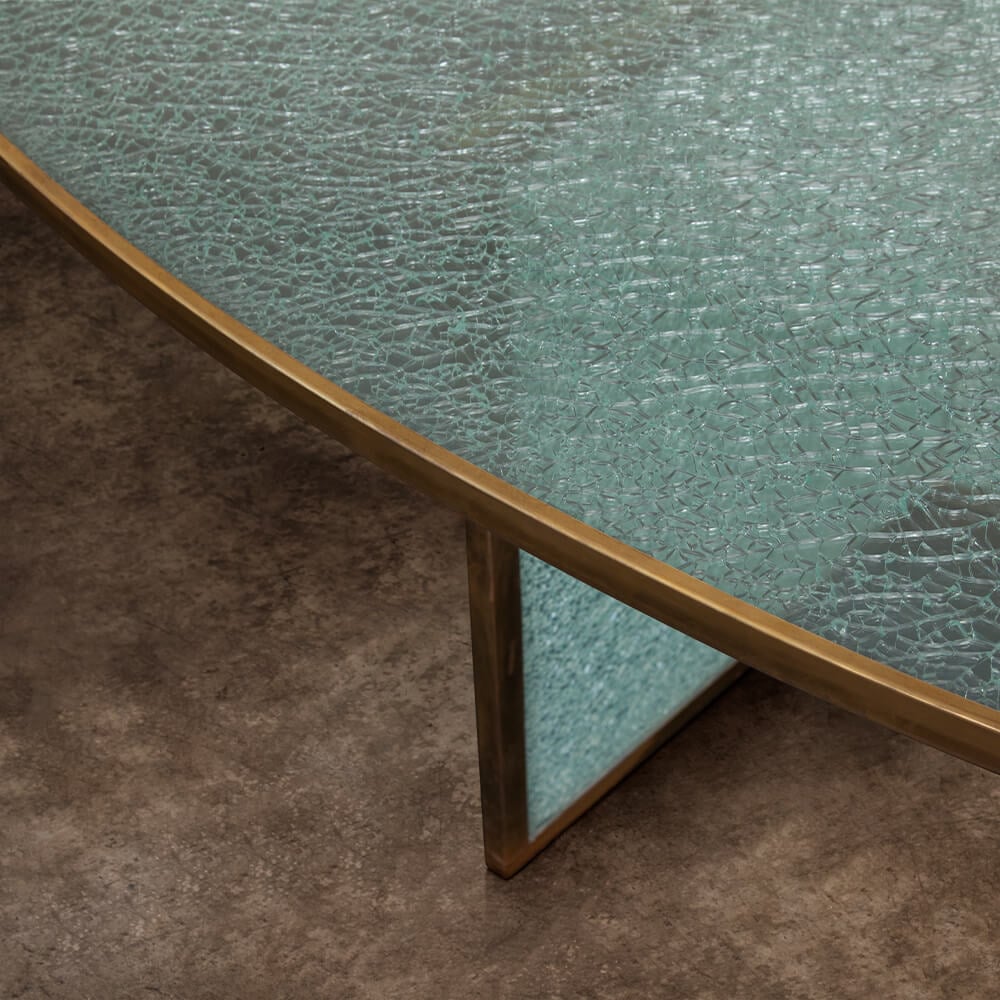 Superluxe Racetrack Fractured Table