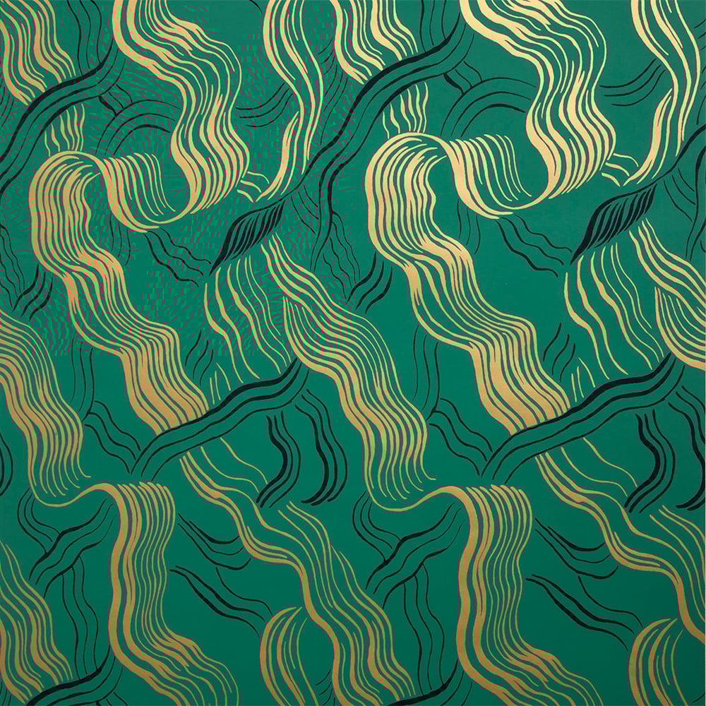 JUBILEE WALLPAPER - GREEN GOLD