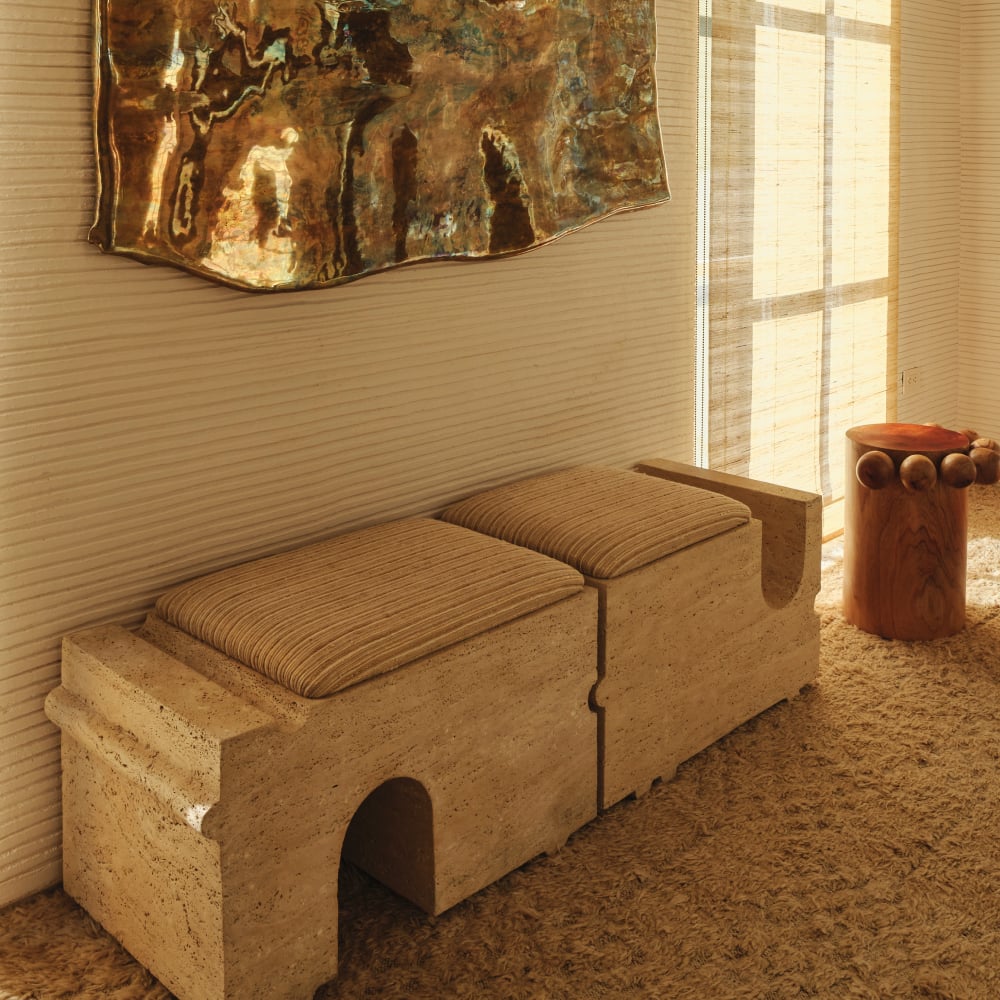 HUME MODULAR STONE BENCH