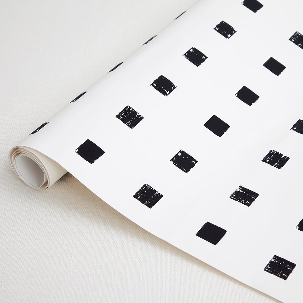 CHALET WALLPAPER - IVORY BLACK