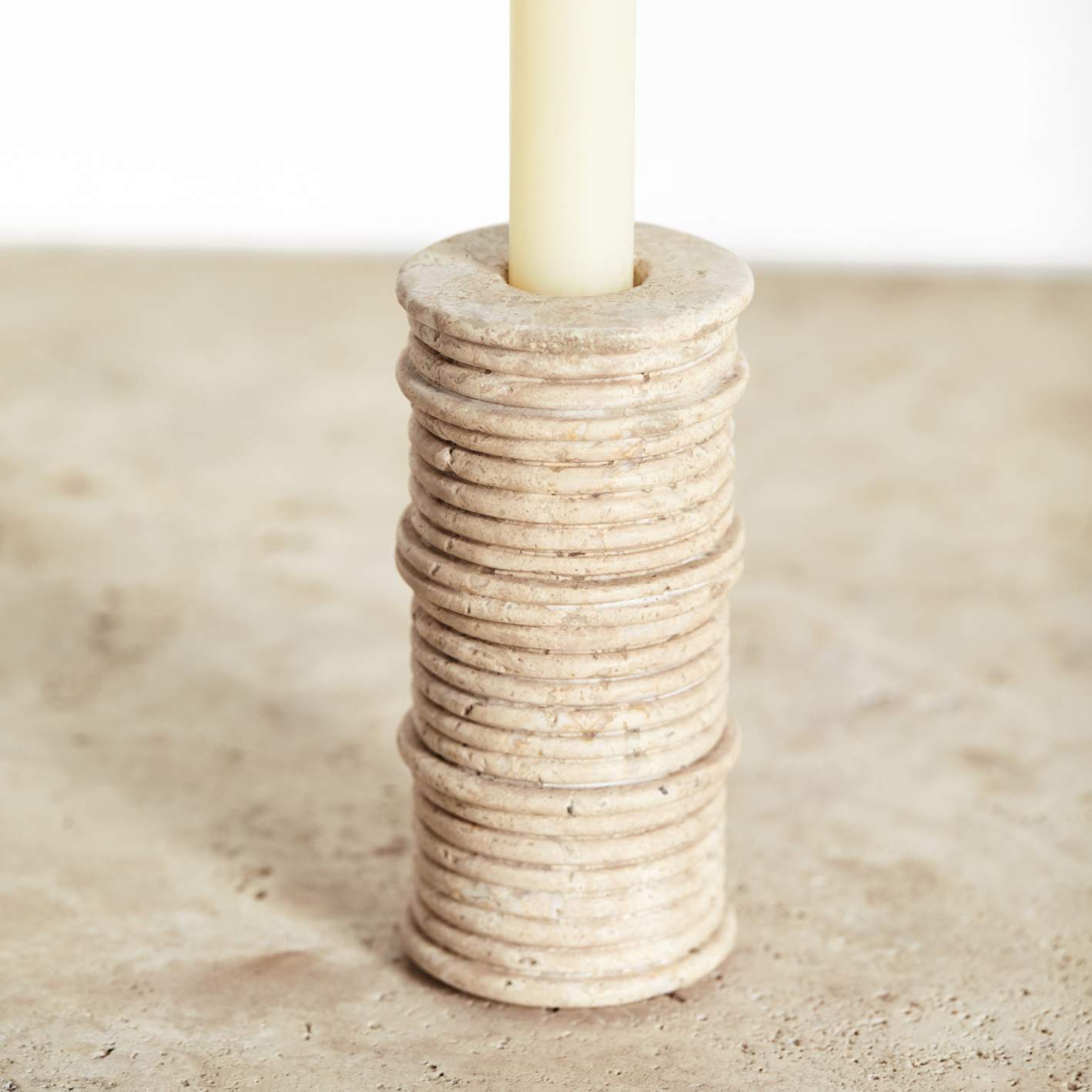 Ribbed Medium Candle Holder