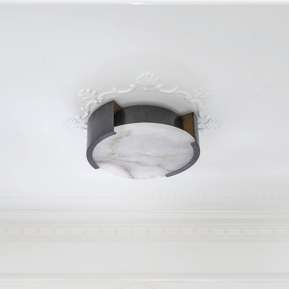 MELANGE LARGE FLUSH MOUNT LAMP
