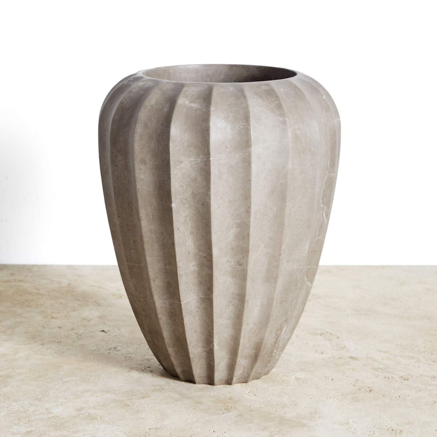 FLUTED LARGE VASE image number 1