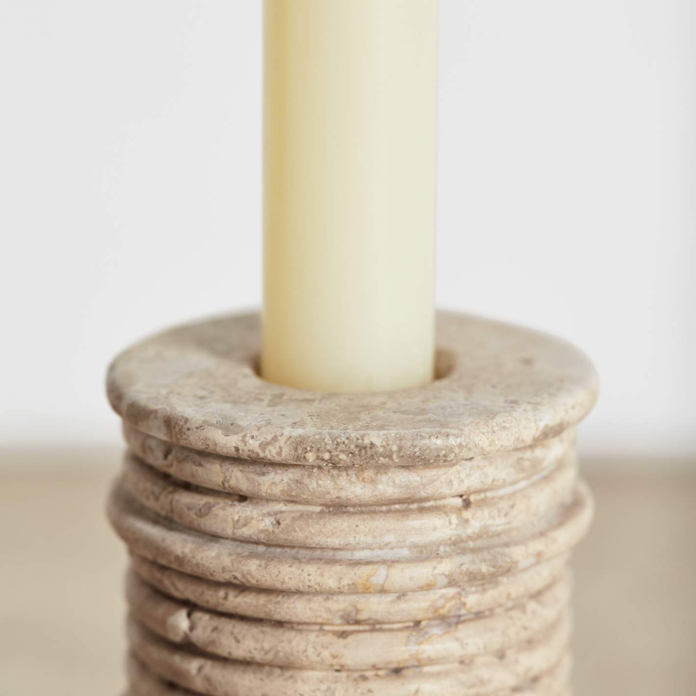 Ribbed Medium Candle Holder image number 2